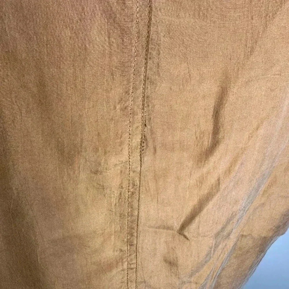 Vintage Jordan Gold Long Sleeve Silk Blouse - Picture 4 of 5